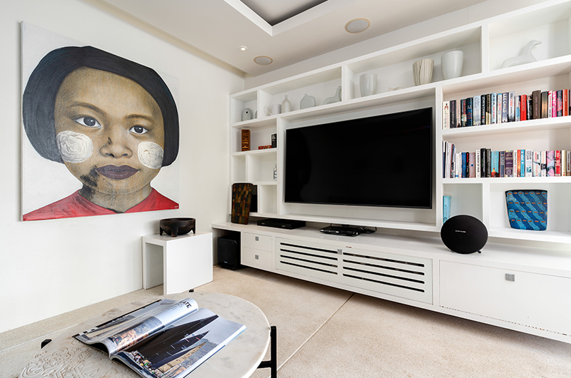 Samujana 11B Media Room with Book Shelves | Choeng Mon, Koh Samui