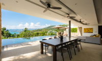 Samujana 15 Living Area with Sea View | Choeng Mon, Koh Samui