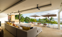Samujana 15 Living Area with Sea View | Choeng Mon, Koh Samui