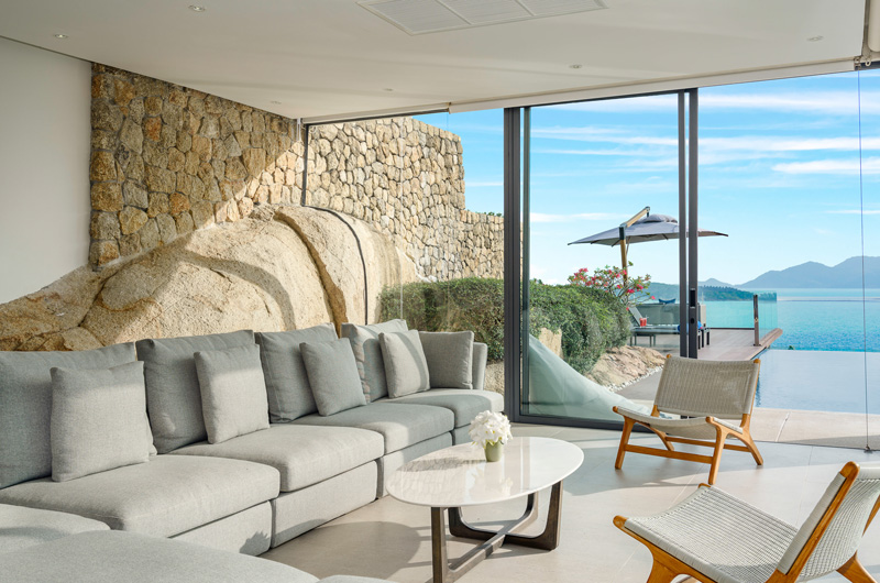 Samujana 17 Lounge Area with View | Choeng Mon, Koh Samui