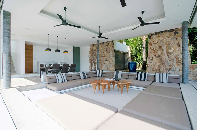 Samujana 19 Open Plan Living and Dining Area | Choeng Mon, Koh Samui