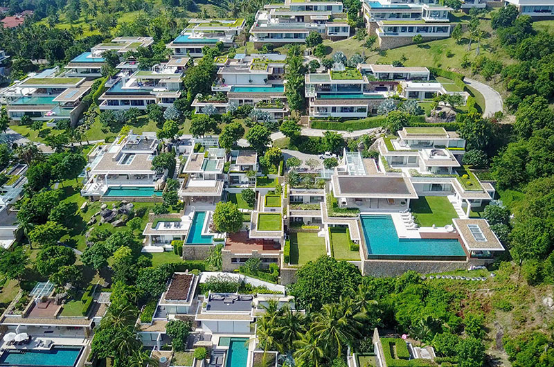 Samujana 19 Ariel View | Choeng Mon, Koh Samui