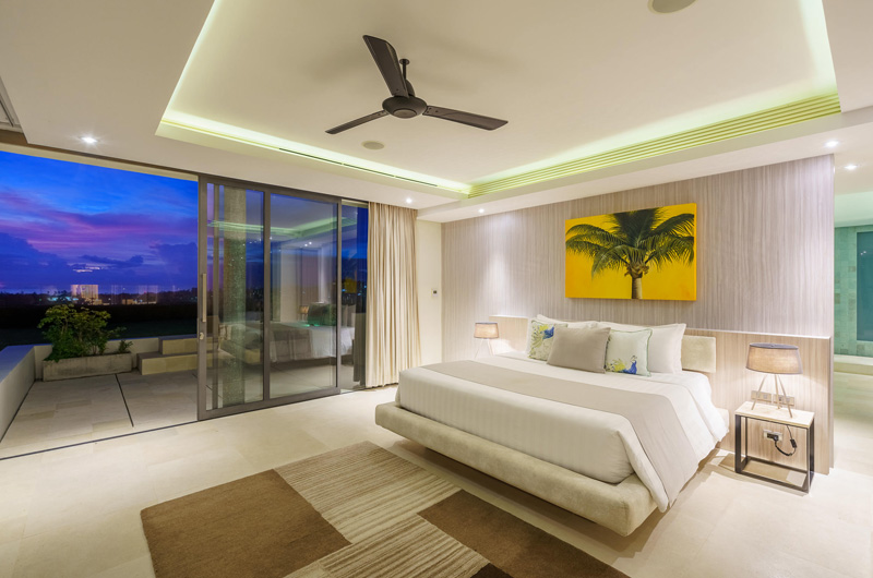 Samujana 21 Spacious Bedroom at Night | Choeng Mon, Koh Samui