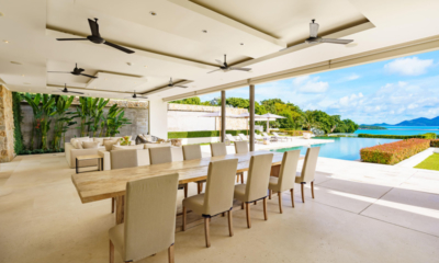 Samujana 22 Dining Area with Sea View | Choeng Mon, Koh Samui