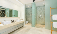 Samujana 22 His and Hers Bathroom with Shower | Choeng Mon, Koh Samui