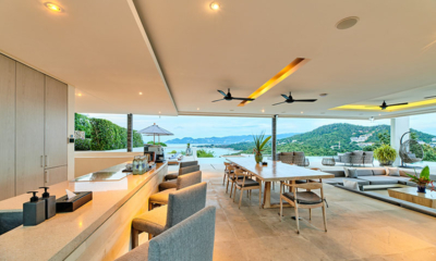 Samujana 27 Living, Kitchen and Dining Area | Choeng Mon, Koh Samui