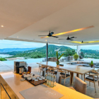Samujana 27 Living, Kitchen and Dining Area with View | Choeng Mon, Koh Samui