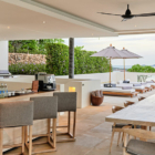 Samujana 27 Kitchen and Dining Area with View | Choeng Mon, Koh Samui