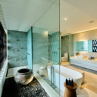 Samujana 27 His and Hers Bathroom One with Mirror | Choeng Mon, Koh Samui