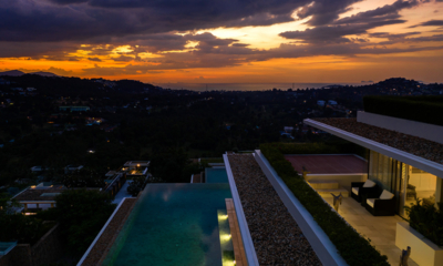 Samujana 28 Gardens and Pool at Night | Choeng Mon, Koh Samui