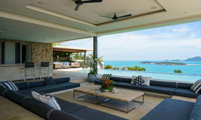 Samujana 28 Open Plan Living Area with Pool View | Choeng Mon, Koh Samui