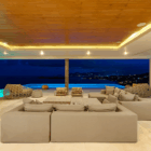 Samujana 30 Living Area with Night View | Choeng Mon, Koh Samui