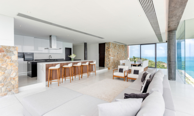 Samujana 30 Living, Kitchen and Dining Area | Choeng Mon, Koh Samui