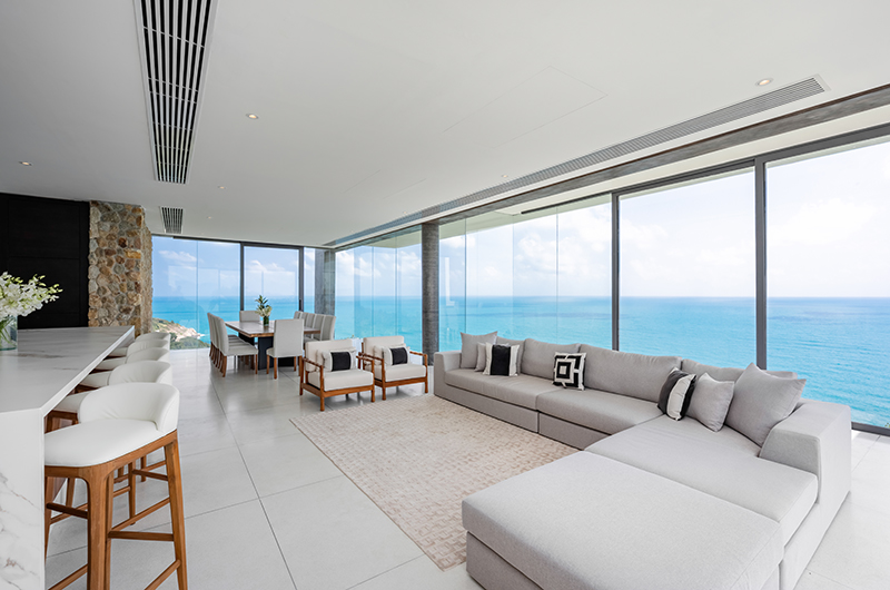 Samujana 30 Living and Dining Area | Choeng Mon, Koh Samui