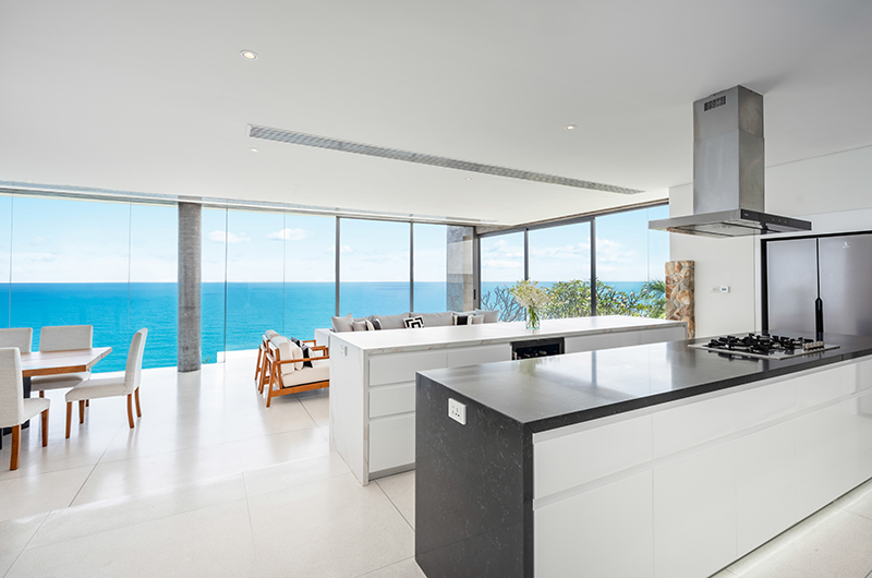 Samujana 30 Kitchen Area with Sea View | Choeng Mon, Koh Samui