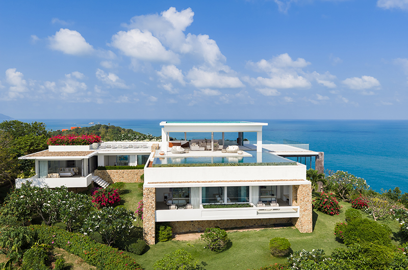 Samujana 30 Exterior with Gardens and View | Choeng Mon, Koh Samui