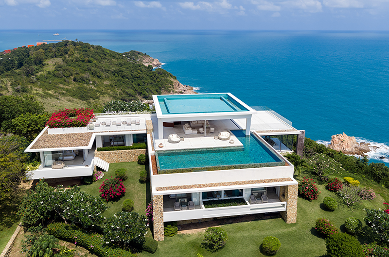 Samujana 30 Exterior with Gardens and Sea View | Choeng Mon, Koh Samui