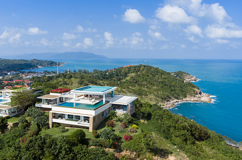 Samujana 30 Exterior with Gardens and Ocean View | Choeng Mon, Koh Samui
