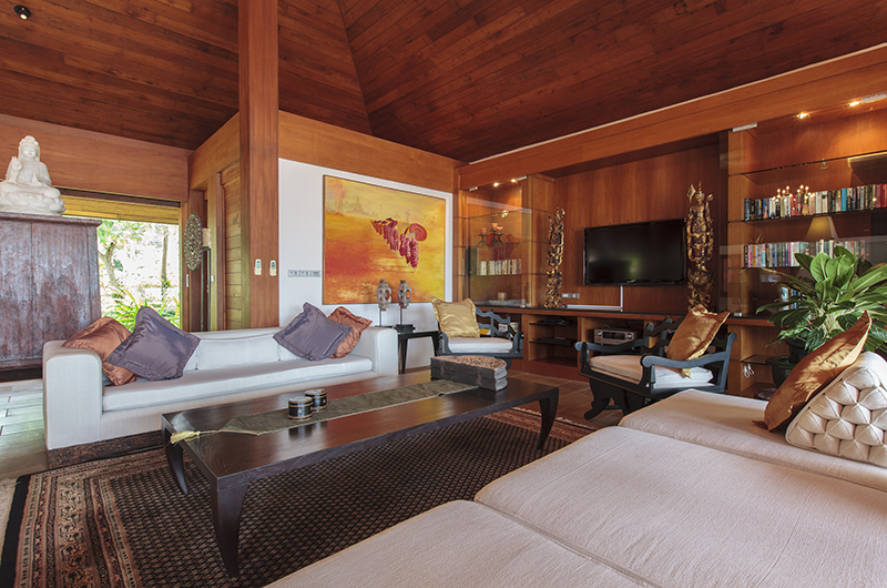 Baan Wanora Living Area with TV | Laem Sor, Koh Samui