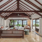 Ban Haad Sai Indoor Living Area with View | Bang Rak, Koh Samui