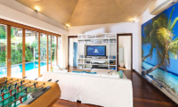 Ban Suriya Living Room with Pool View | Lipa Noi, Koh Samui