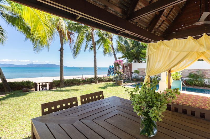 Bougainvillea Villa Outdoor Dining Area | Maenam, Koh Samui
