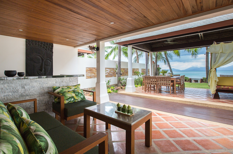 Bougainvillea Villa Open Plan Seating | Maenam, Koh Samui
