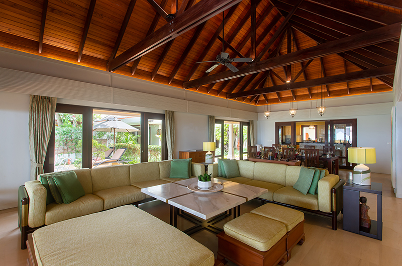 Villa Bougainvillea Indoor Living Area | Maenam, Koh Samui
