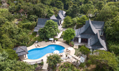 Motsamot Gardens and Pool View from Top | Choeng Mon, Koh Samui