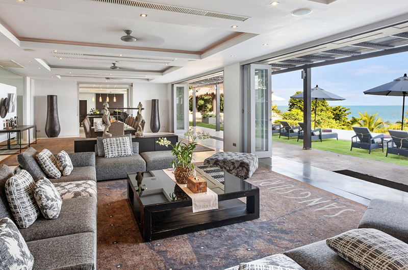 Sangsuri Villa One Living Area with Sea View | Chaweng, Koh Samui