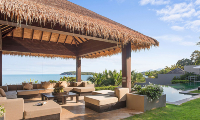 Sangsuri Villa One Open Plan Seating Area with Sea View | Chaweng, Koh Samui