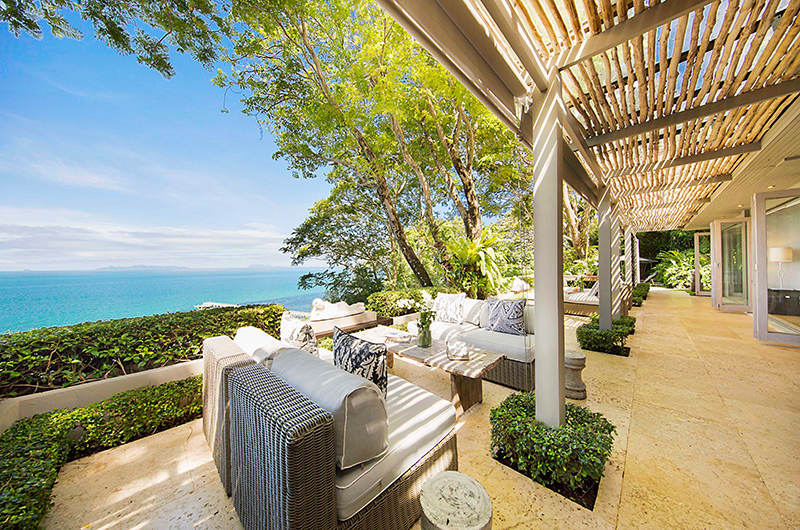 The Headland Villa 1 Seating with Ocean's View | Taling Ngam, Koh Samui