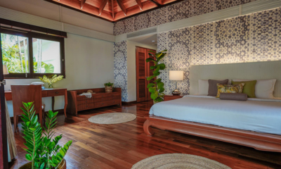 Villa Acacia Bedroom One with Wooden Floor | Maenam, Koh Samui