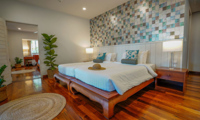 Villa Acacia Bedroom Three with Wooden Floor | Maenam, Koh Samui