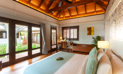 Villa Acacia Bedroom One with Study Area | Maenam, Koh Samui