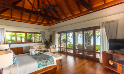 Villa Acacia Bedroom Two with Sofa Set and TV | Maenam, Koh Samui