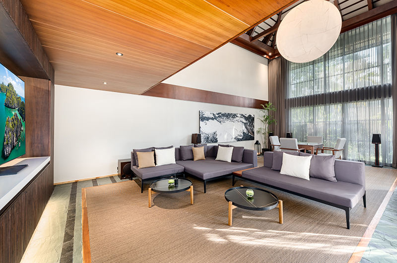 Villa Akatsuki Living Room with TV | Lipa Noi, Koh Samui