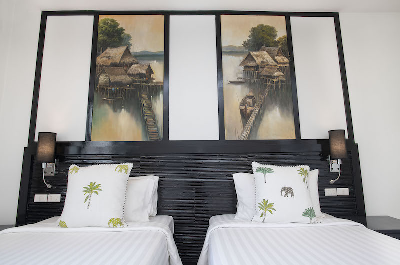 Villa Champak Twin Bedroom Area | Maenam, Koh Samui