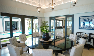 Villa Champak Dining Area with Pool View | Maenam, Koh Samui