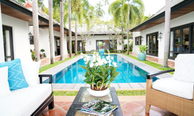 Villa Champak Pool Side Seating Area | Maenam, Koh Samui