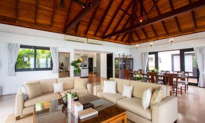 Villa Hibiscus Indoor Living and Dining Area | Maenam, Koh Samui