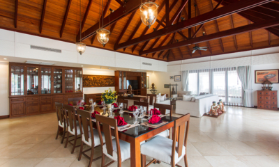 Villa Lotus Indoor Living and Dining Area | Maenam, Koh Samui