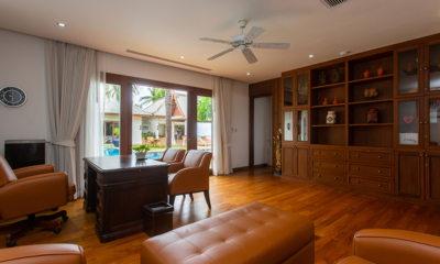 Villa Lotus Lounge Area with Pool View | Maenam, Koh Samui