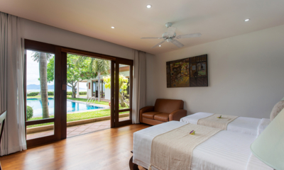 Villa Lotus Bedroom Three with Pool View | Maenam, Koh Samui