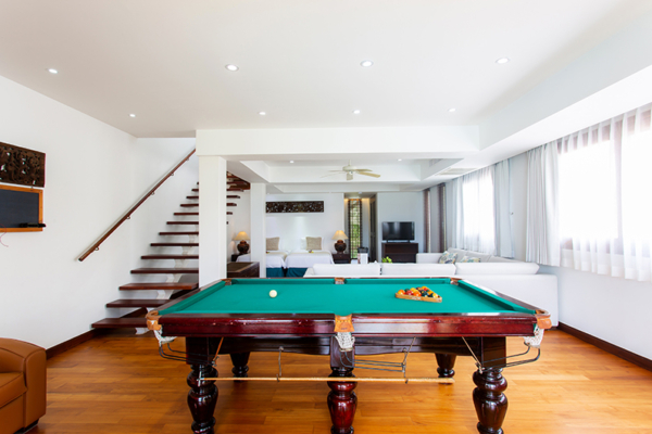 Villa Lotus Bedroom Five with Billiard Table | Maenam, Koh Samui
