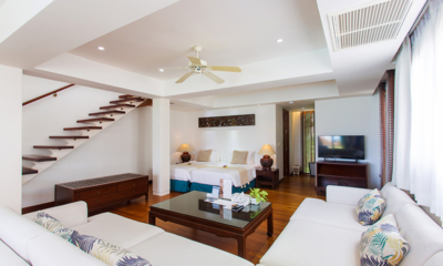 Villa Lotus Bedroom Five with Billiard Table, Sofa and TV | Maenam, Koh Samui
