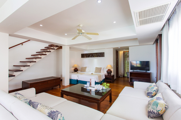 Villa Lotus Bedroom Five with Billiard Table, Sofa and TV | Maenam, Koh Samui