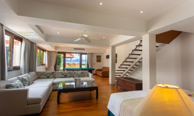 Villa Lotus Twin Bedroom Five with Sofa and Up Stairs | Maenam, Koh Samui