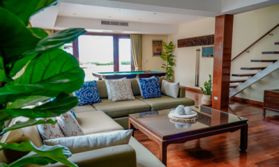 Villa Lotus Living Area with Up Stairs | Maenam, Koh Samui
