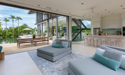 Sava Beach Villas Aqua Villa Living Area | Natai, Phang Nga